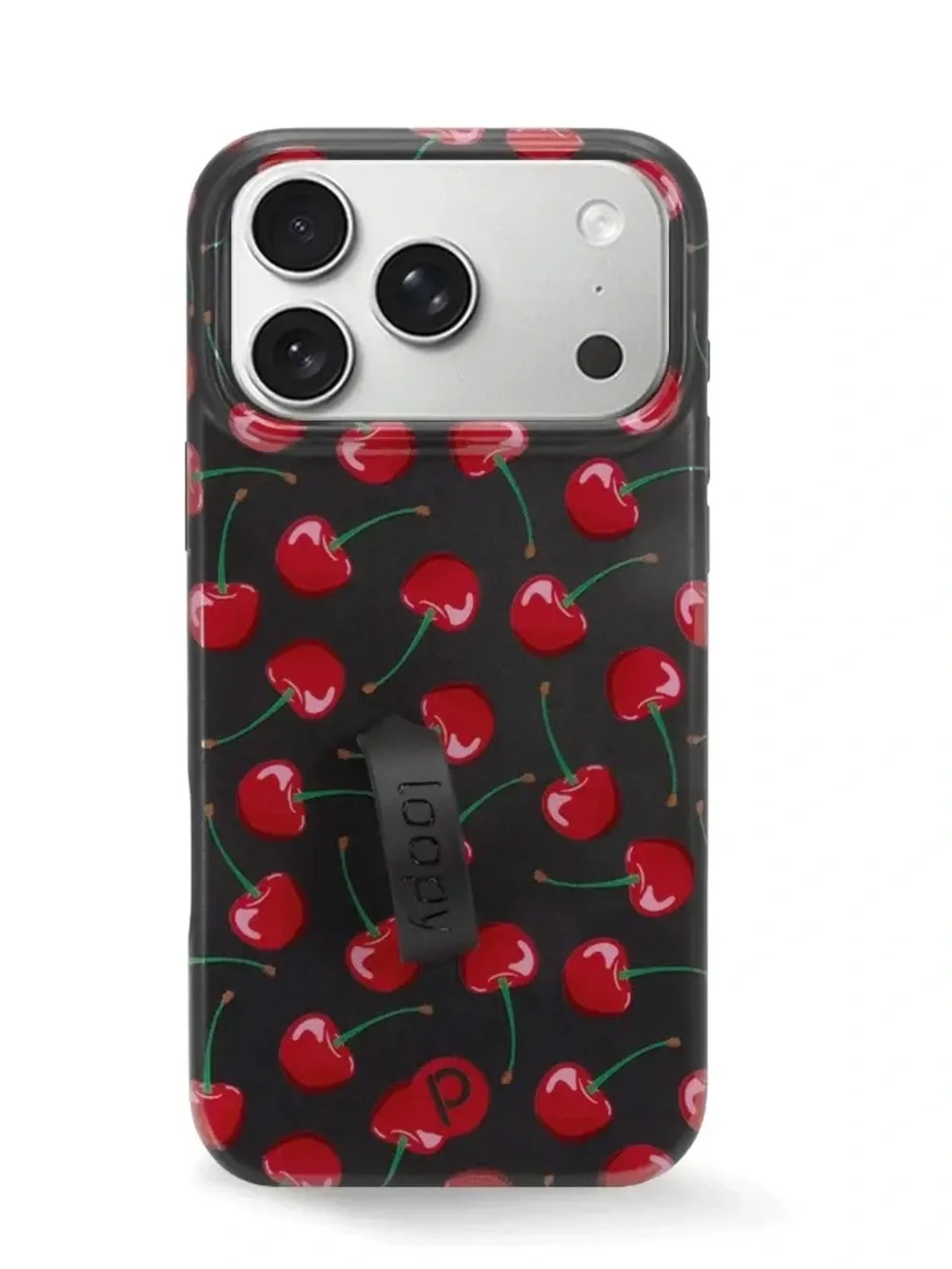 iPhone 17 pro max loopy black cherry case
